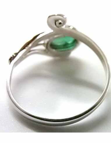 Bague reglable pierres montees en argent