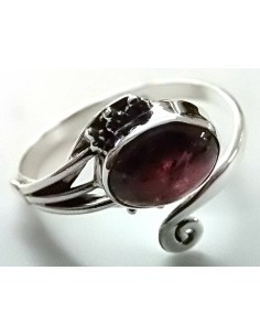 Bague reglable pierres montees en argent 2