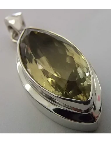 Topaze doré monté en argent