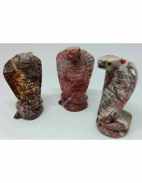 Serpent en pierre stéatite