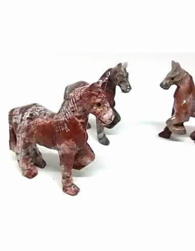 Cheval pierre steatite 6cm