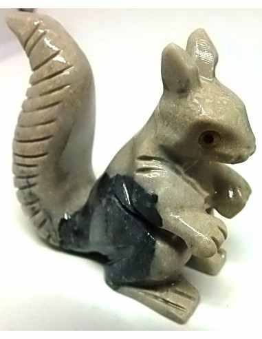 Ecureuil en pierre stéatite