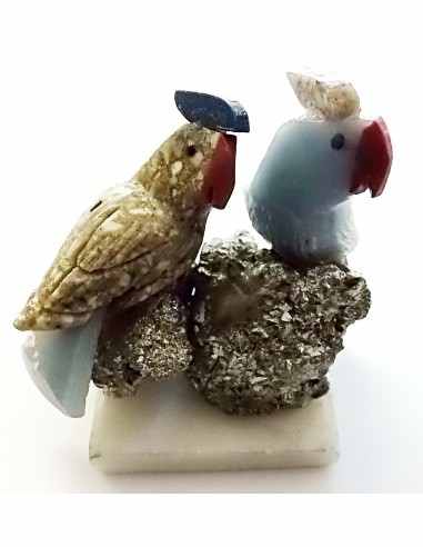 Deux oiseaux  en pierre