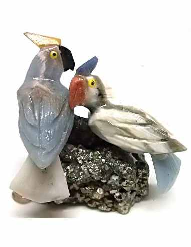 Deux oiseaux  en pierre