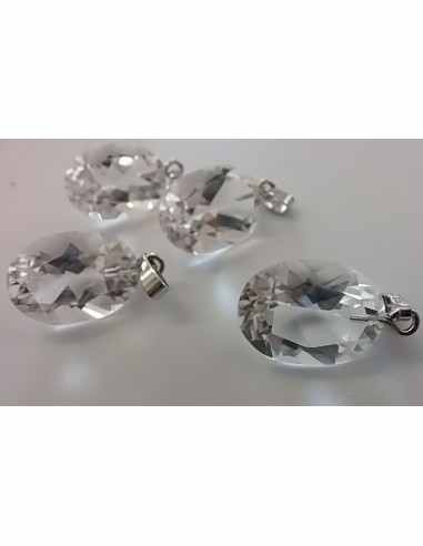 Pendentif quartz diamant