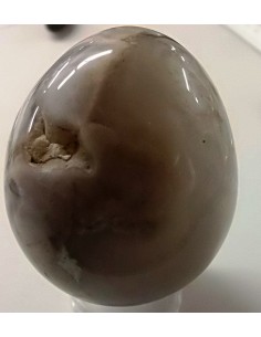 Oeuf calcedoine rose 48mm 2