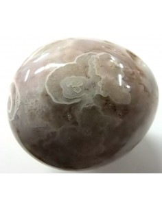 Oeuf calcedoine rose 48mm