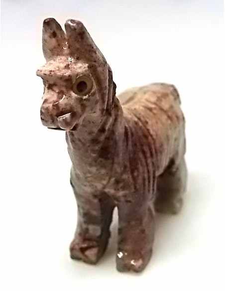 Lama en pierre stéatite