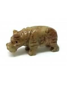 hippopotamus en pierre steatite 2