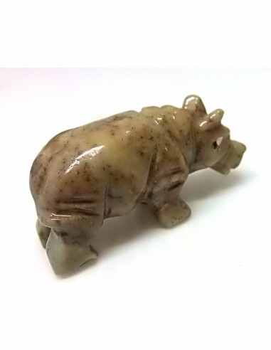 hippopotamus en pierre steatite