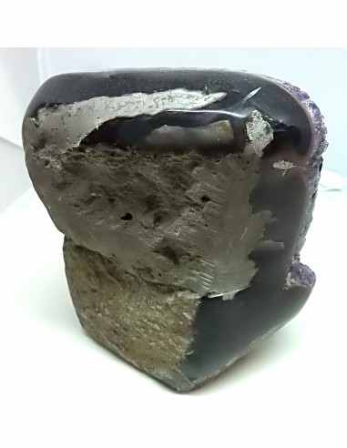 Magnifique Geode amethyste sur agate
