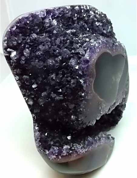 Magnifique Geode amethyste sur agate