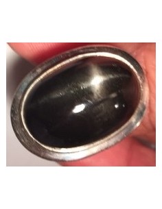 Manifique Black star Bague argent