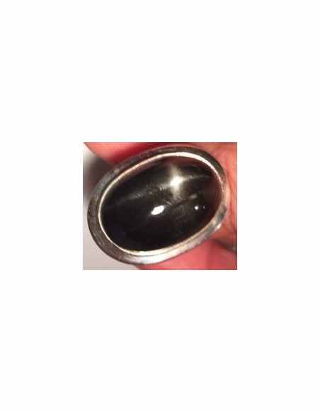 Manifique Black star Bague argent