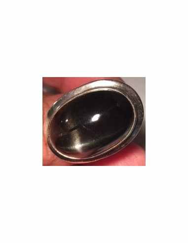 Manifique Black star Bague argent