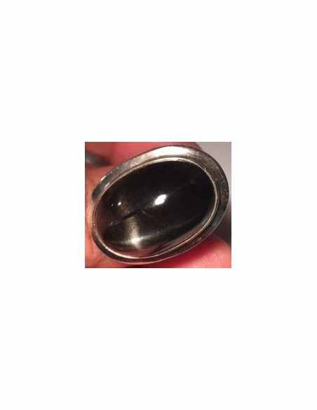 Manifique Black star Bague argent