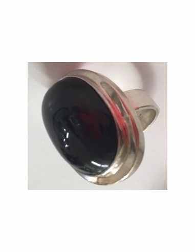 Manifique Black star Bague argent