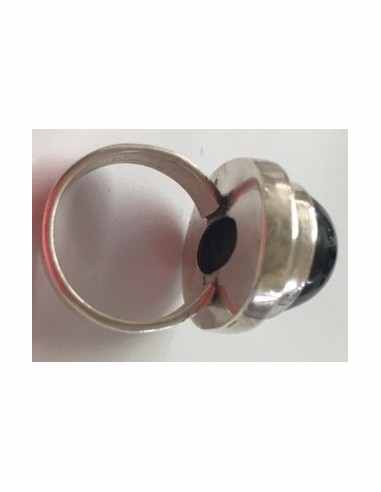 Manifique Black star Bague argent