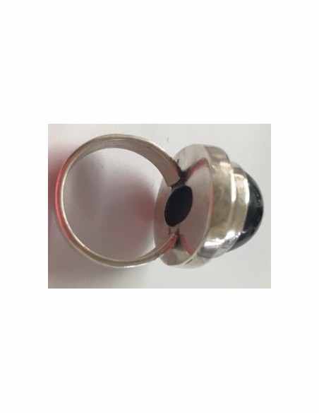 Manifique Black star Bague argent