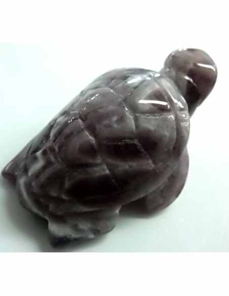 Tortue en amethyste chevron Tortue en amethyste chevron