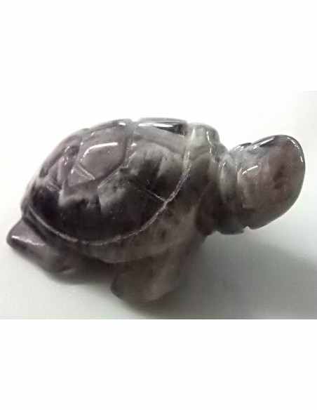 Tortue en amethyste chevron Tortue en amethyste chevron