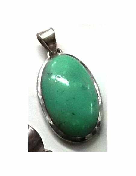 Chrysoprase pendentif ovale Chrysoprase pendentif ovale