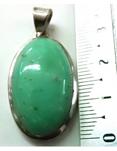 Chrysoprase pendentif ovale 2