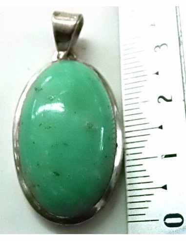 Chrysoprase pendentif ovale