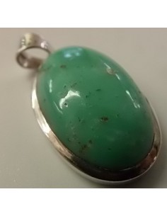 Chrysoprase pendentif ovale