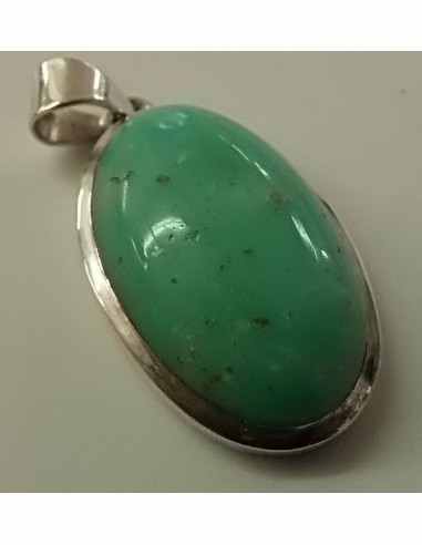 Chrysoprase pendentif ovale