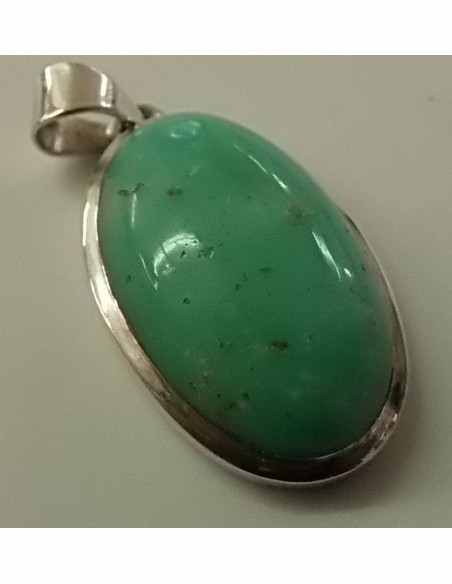 Chrysoprase pendentif ovale Chrysoprase pendentif ovale