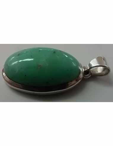 Chrysoprase pendentif ovale