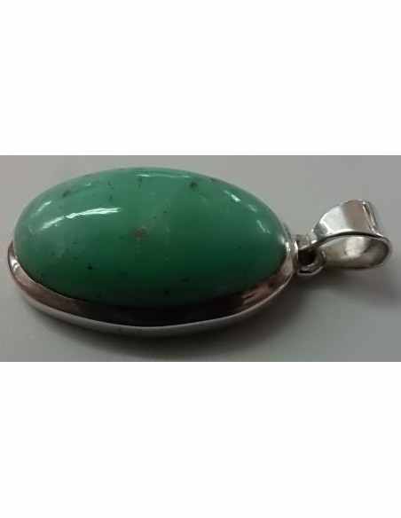 Chrysoprase pendentif ovale Chrysoprase pendentif ovale