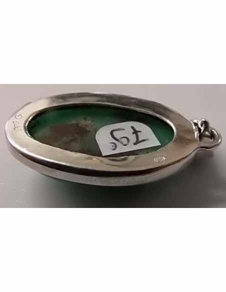 Chrysoprase pendentif ovale Chrysoprase pendentif ovale