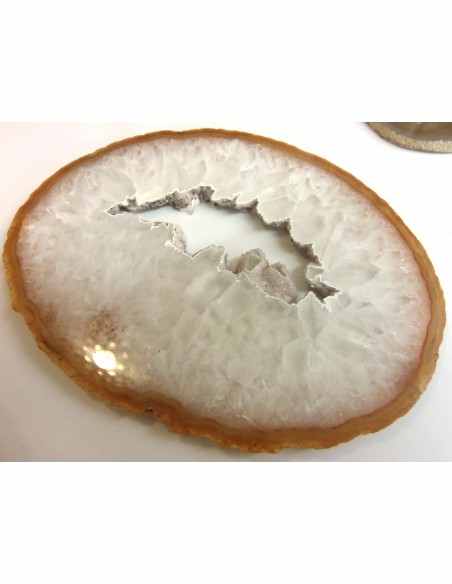 Tranche agate avec amethyste Tranche agate avec amethyste