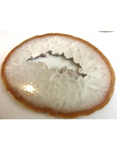 Tranche agate avec amethyste