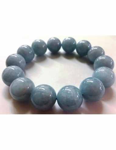 Magnifique bracelet aigue marine 10mm