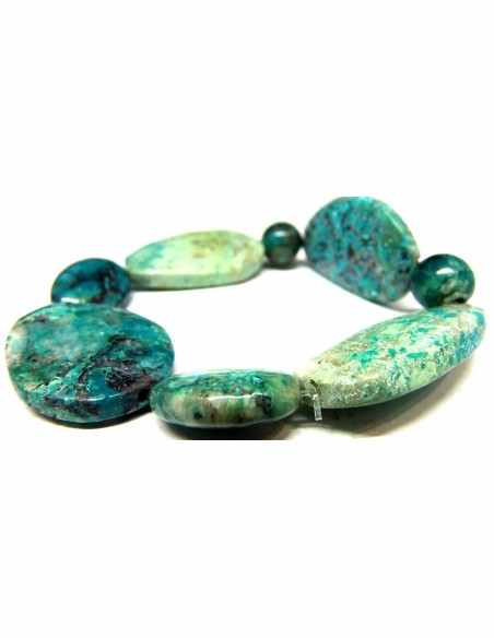 Bracelet turquoise, shattuckite