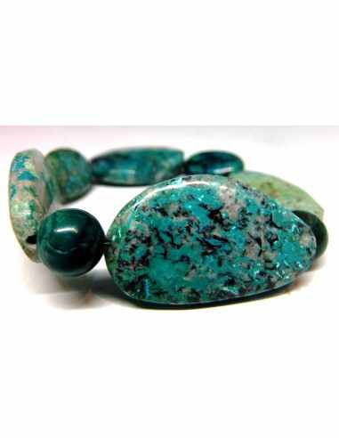 Bracelet turquoise, shattuckite