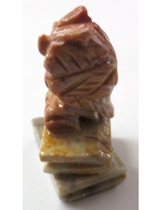 Chouette en pierre steatite 2