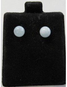 Aigue marine 6mm boucles doreilles 2