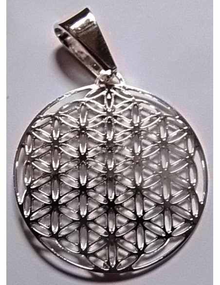 Fleur de vie argent pendentif