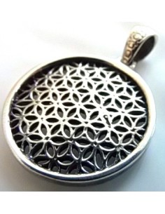 Fleur de vie 25mm, argent