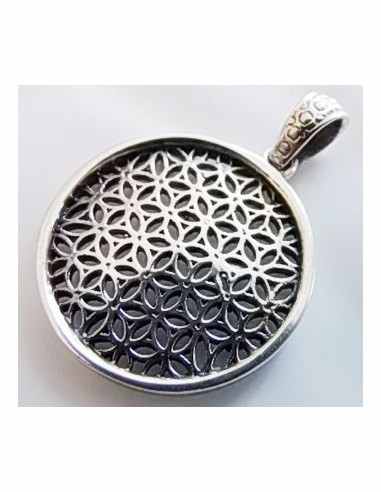 Fleur de vie 25mm, argent