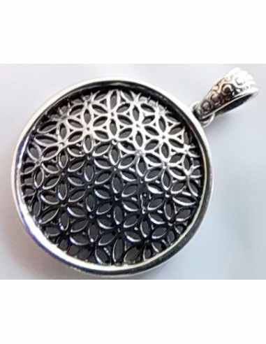 Fleur de vie 25mm, argent