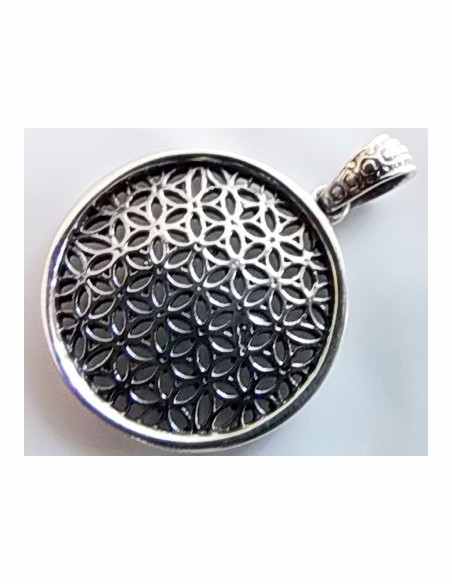 Fleur de vie 25mm, argent