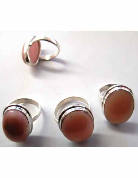 Opale rose bague Opale rose bague