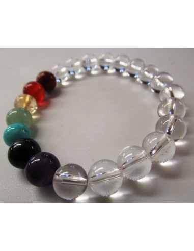 Bracelet chakras quartz