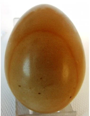 Oeuf en jaspe jaune