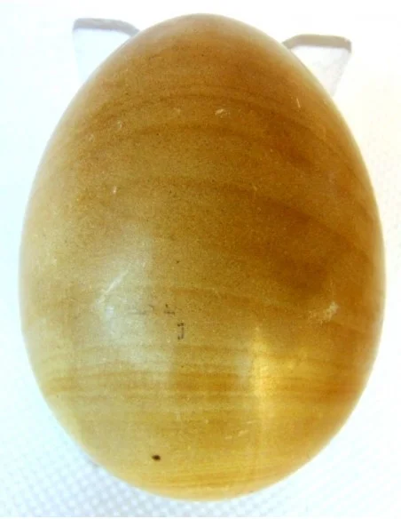 Oeuf en jaspe jaune